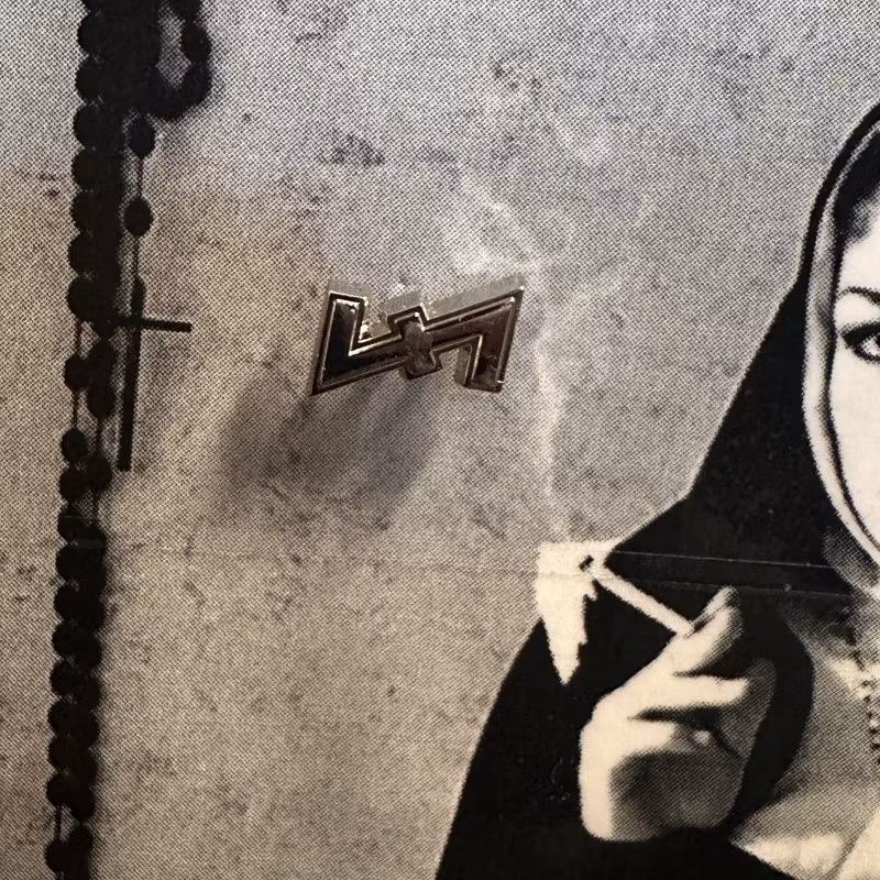 NON / BOYD RICE Wolfsangel (NM) METAL PIN