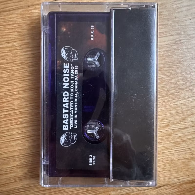 BASTARD NOISE "Dedicated To Koji Tano" - Live In Montreal, Canada 2015 (Kitty Play - USA original) (SS) TAPE