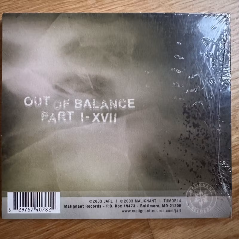 JARL Out Of Balance (Malignant - USA original) (SS) CD