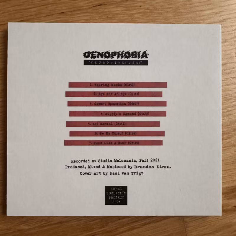 GENOPHOBIA Neurodivergent (Rural Isolation Project – USA original) (NM) CD
