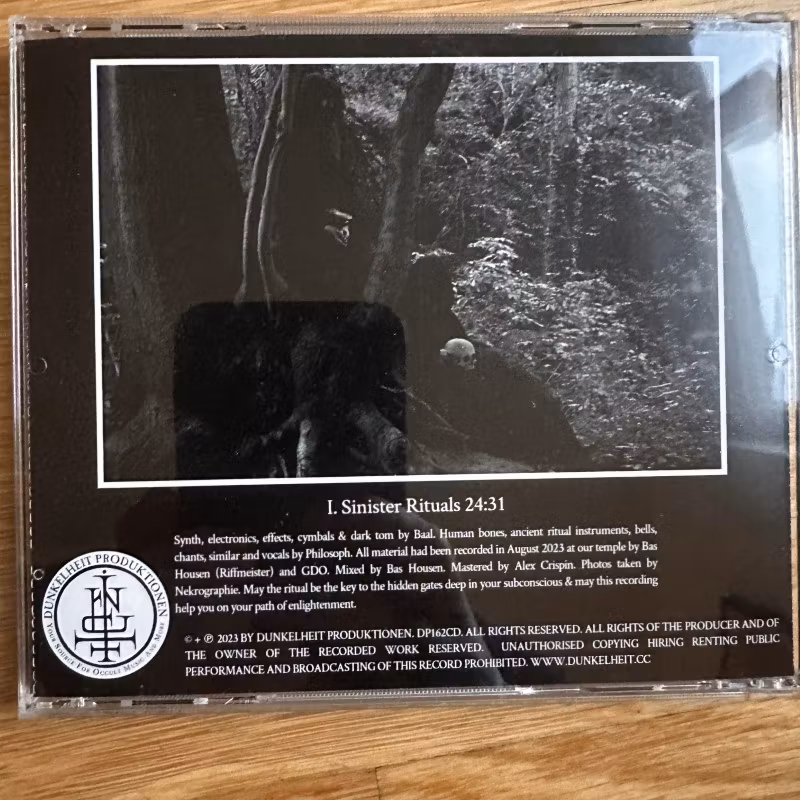 GRIMOIRE DE OCCULTE Sinister Rituals (Dunkelheit - Germany original) (EX) CD