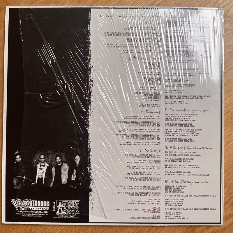 UTANFÖRSKAPET Vildhjärta (Fight Back - Sweden original) (EX) LP