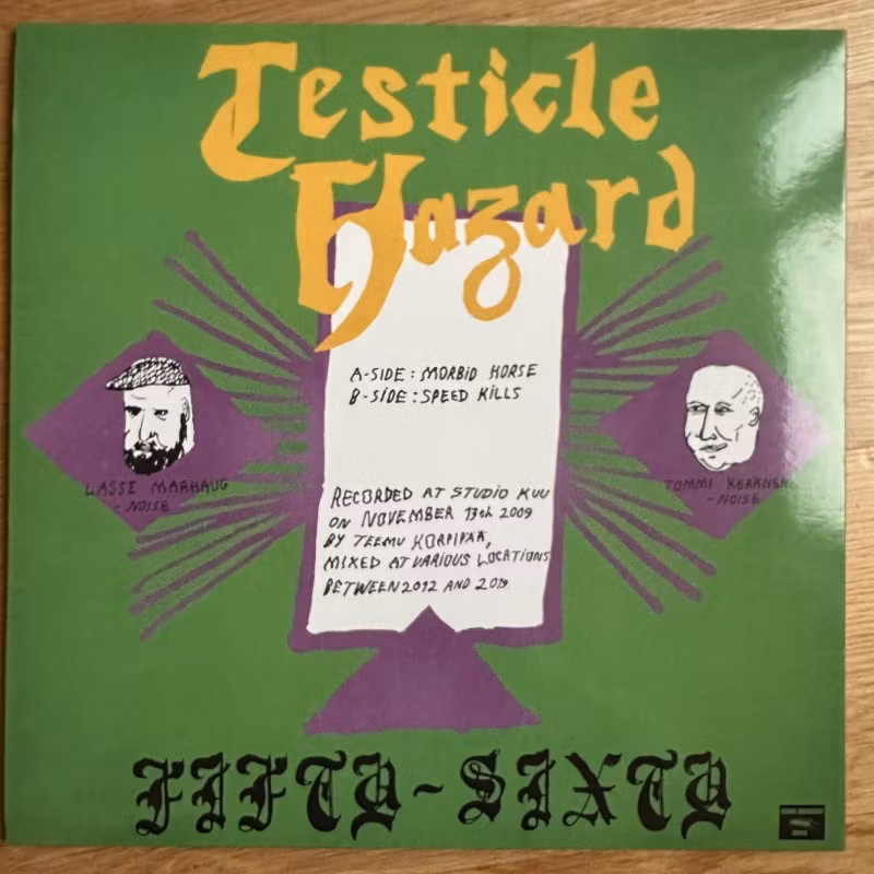 TESTICLE HAZARD Fifty-Sixty (Yellow vinyl) (White Centipede Noise – Germany original) (NM) LP
