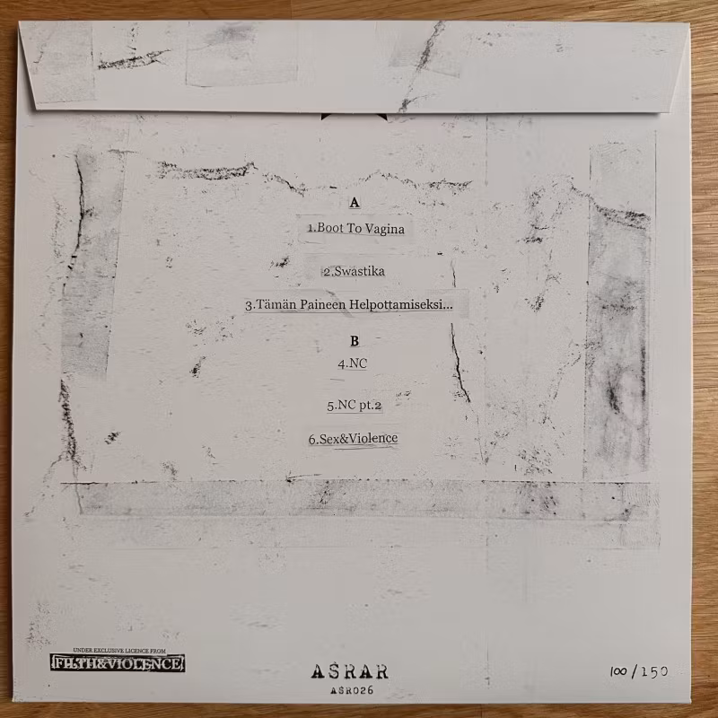 XENOPHOBIC EJACULATION Black Hole (ASRAR - Italy reissue) (NM) LP