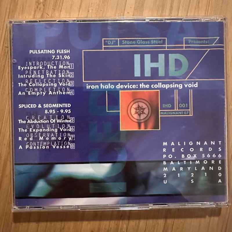 IRON HALO DEVICE The Collapsing Void (Malignant - USA original) (NM) CD