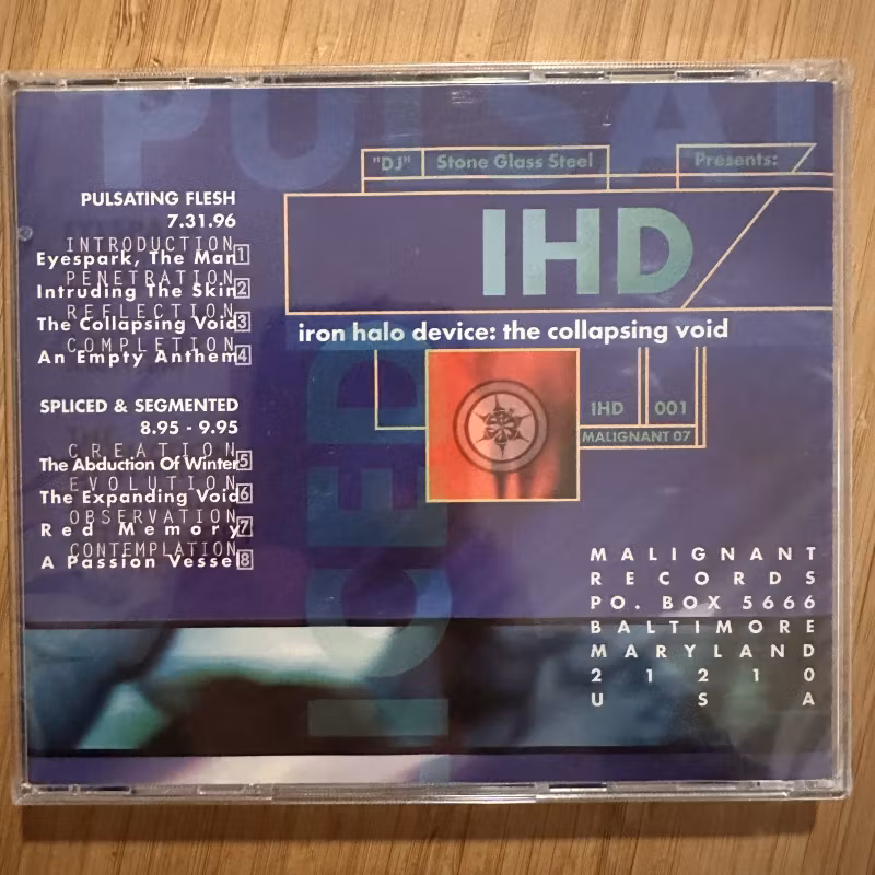 IRON HALO DEVICE The Collapsing Void (Malignant - USA original) (SS) CD    