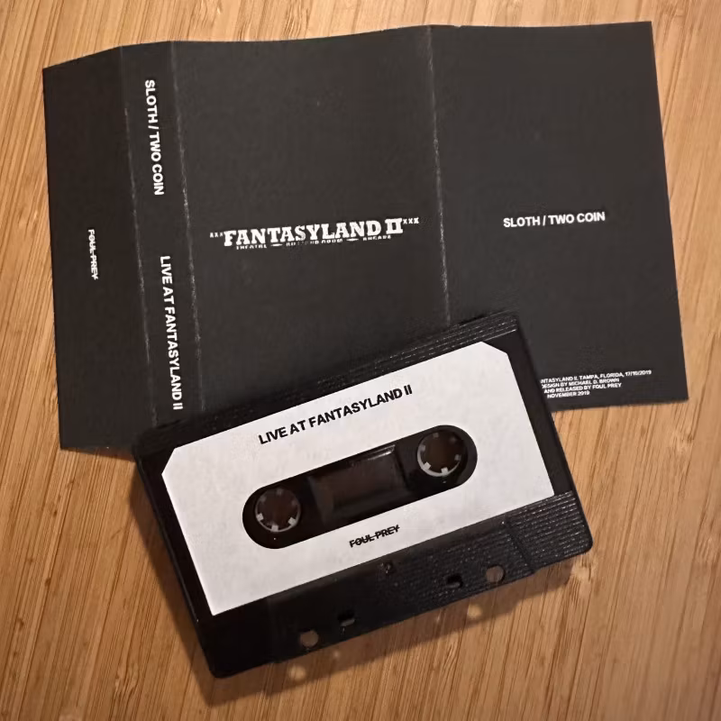 SLOTH / TWO COIN Live At Fantasyland II (FOUL PREY – UK original) (NM) TAPE