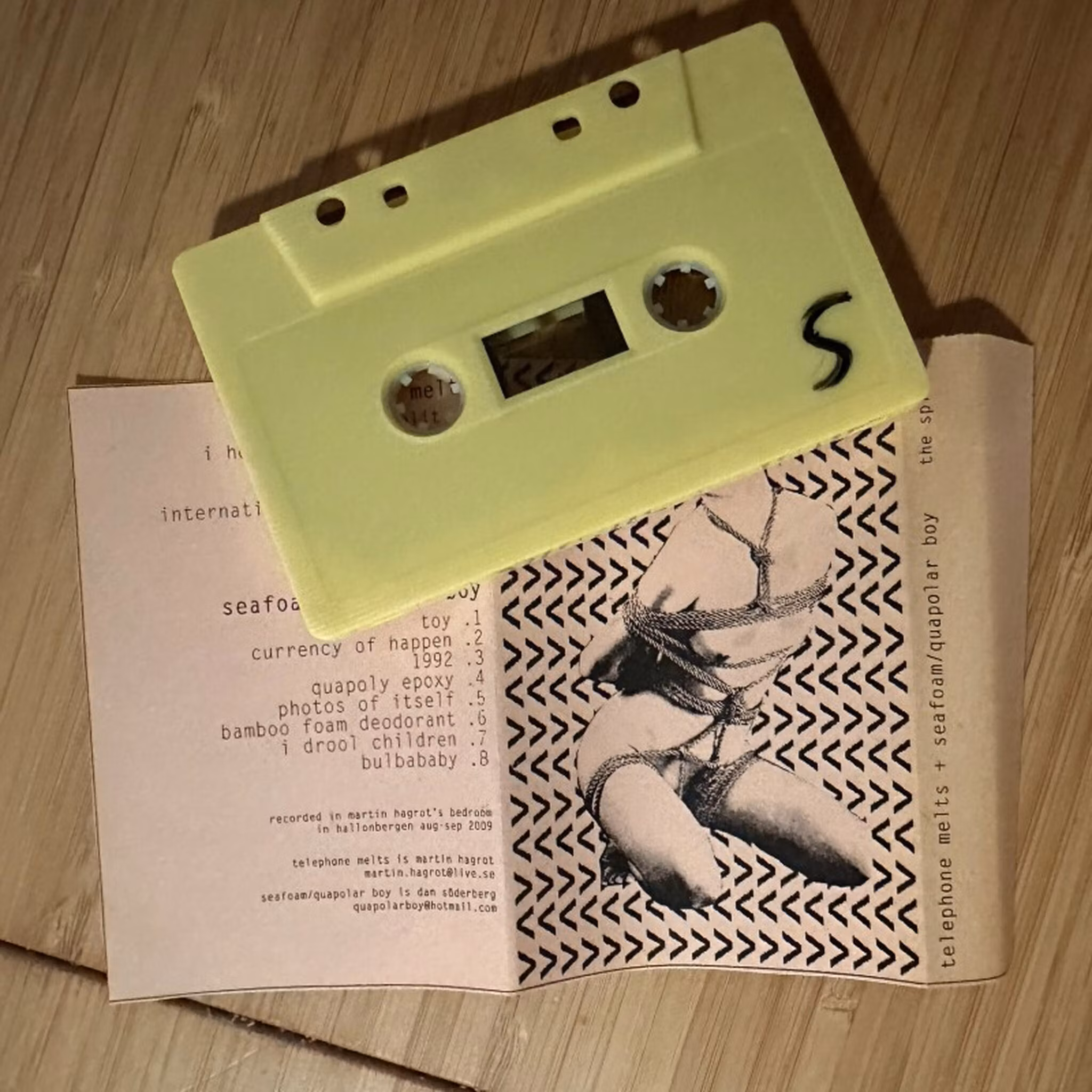 TELEPHONE MELTS / SEAFOAM/QUAPOLAR BOY The Split (No label - Sweden original) (NM) TAPE