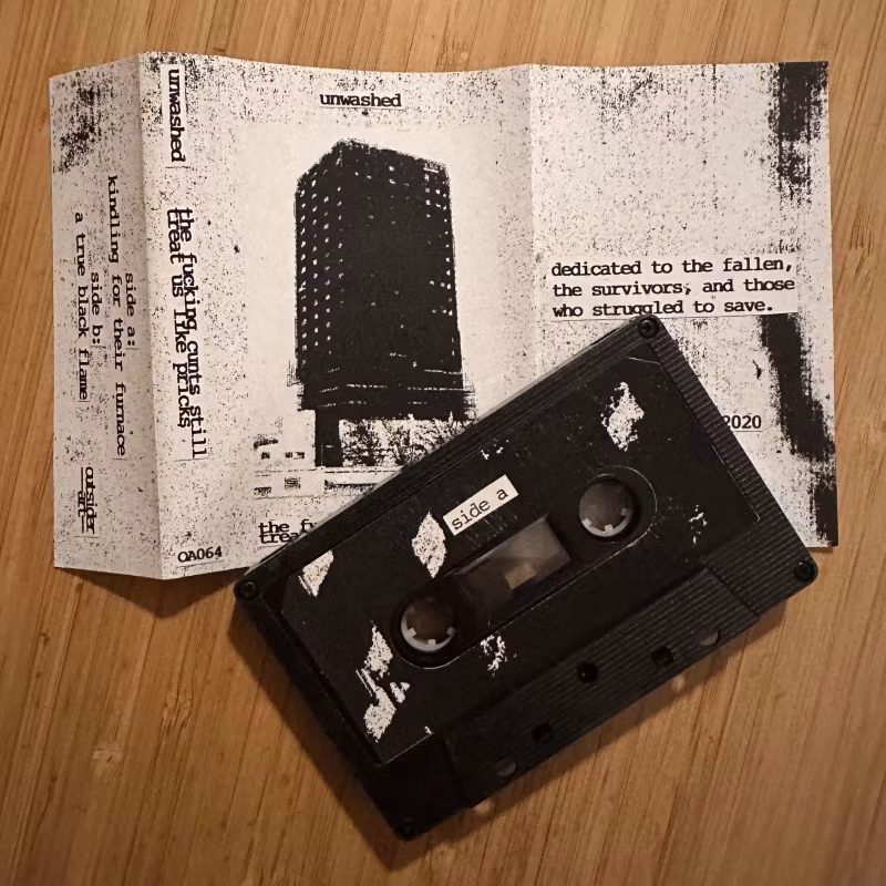 UNWASHED The Fucking Cunts Still Treat Us Like Pricks (Outsider Art - UK original) (NM) TAPE