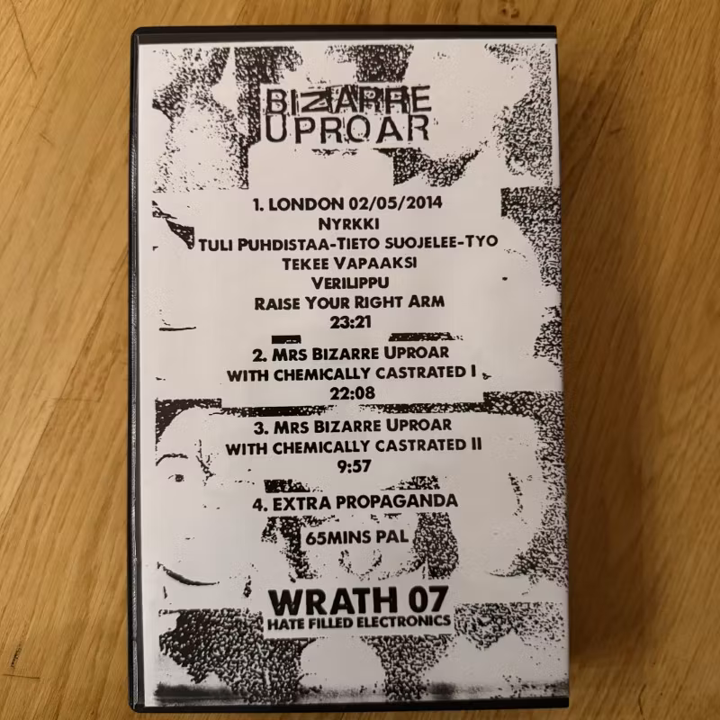 BIZARRE UPROAR Live Offensive III (Wrath - Finland original) (NM) VHS
