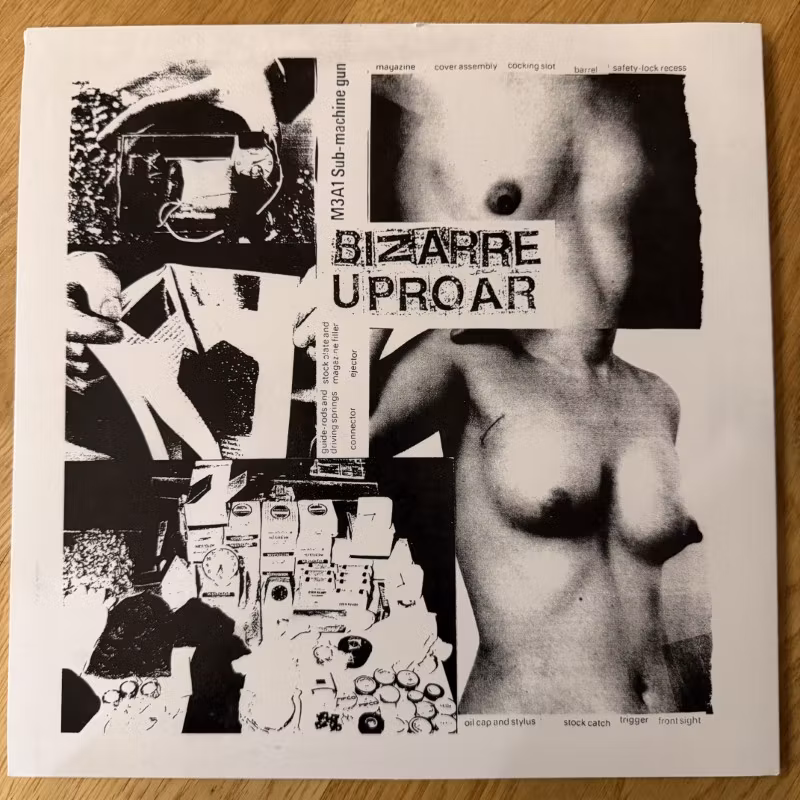 BIZARRE UPROAR / CHARRED REMAINS AKA MAN IS THE BASTARD Split (Green vinyl) (Deep Six - USA reissue) (NM) 10"