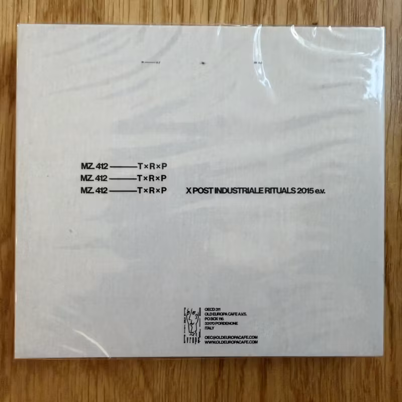 MZ.412 / TREPANERINGSRITUALEN X Post Industriale / Rituals 2015 e.v. (Old Europa Cafe - Italy reissue) (SS) 2CD