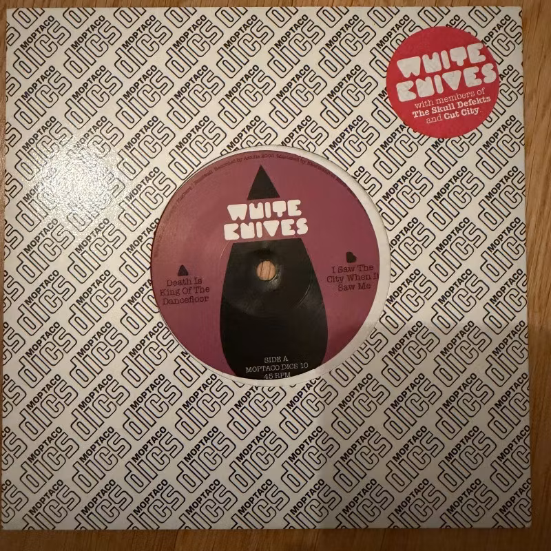 WHITE KNIVES Death Is King Of The Dancefloor (Moptaco Dics - Sweden original) (NM/EX) 7"