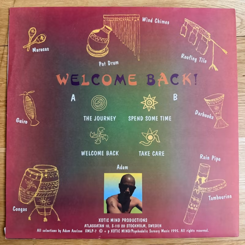 ADAM AXELZON Welcome Back! (Xotic Mind - Sweden original) (EX/VG+) LP