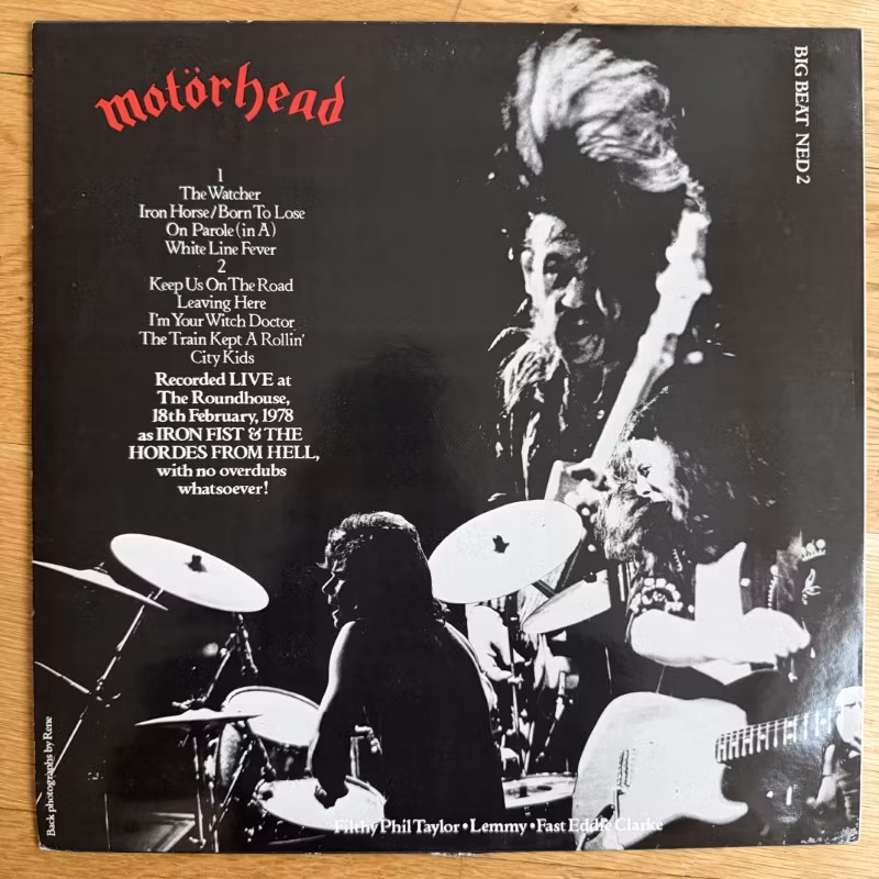 MOTÖRHEAD What's Words Worth? (Recorded Live 1978) (Big Beat - Sweden original) (VG+) LP