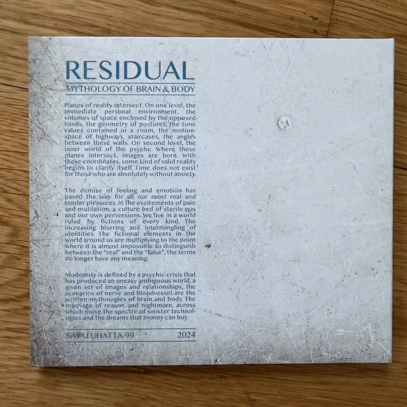 RESIDUAL Mythology Of Brain & Body (Satatuhatta – Finland original) (NM) CD