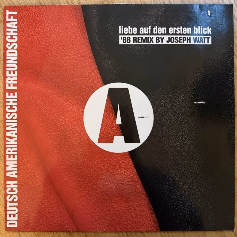 DAF (Deutsch Amerikanische Freundschaft) Liebe Auf Den Ersten Blick ('88 Remix By Joseph Watt) (Virgin - Europe original) (VG+) 12"