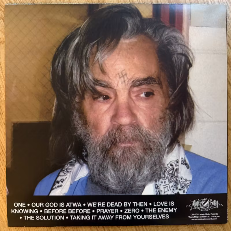 CHARLES MANSON Trees (Blue vinyl, ltd to 50) (Magic Bullet - USA original) (EX) LP