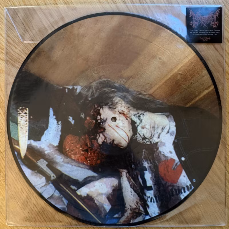 MAYHEM Live In Sarpsburg, Norway 1990 (Reek of Death - USA 2018 reissue) (VG+/NM) PIC LP