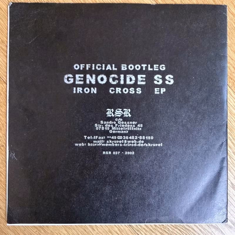 GENOCIDE SUPERSTARS Iron Cross EP (Regurgitated Semen - Germany original) (VG+/EX) 7"