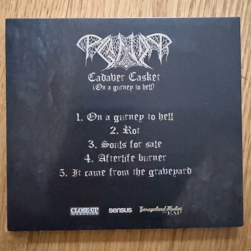 PAGANIZER Cadaver Casket (On A Gurney To Hell) (Promo) (Close-Up - Sweden original) (EX) MCD