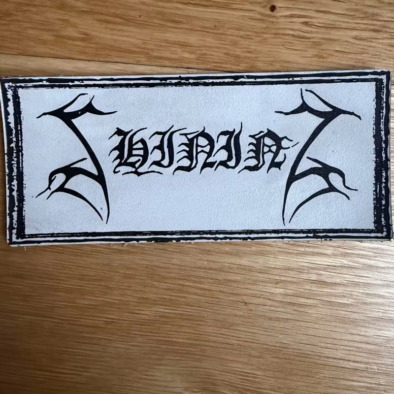 SHINING Logo (White) (NM) LEATHER PATCH