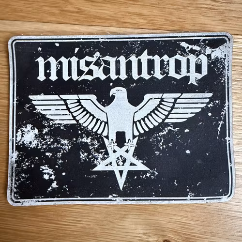 SHINING Misantrop (Black/white) (NM) LEATHER PATCH