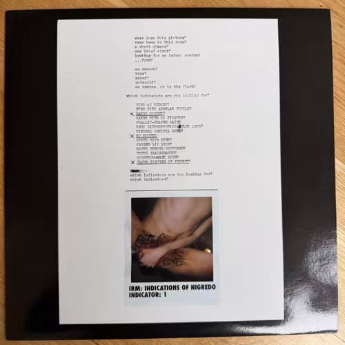 IRM Indications Of Nigredo (Segerhuva - Sweden original) (NM) 12"