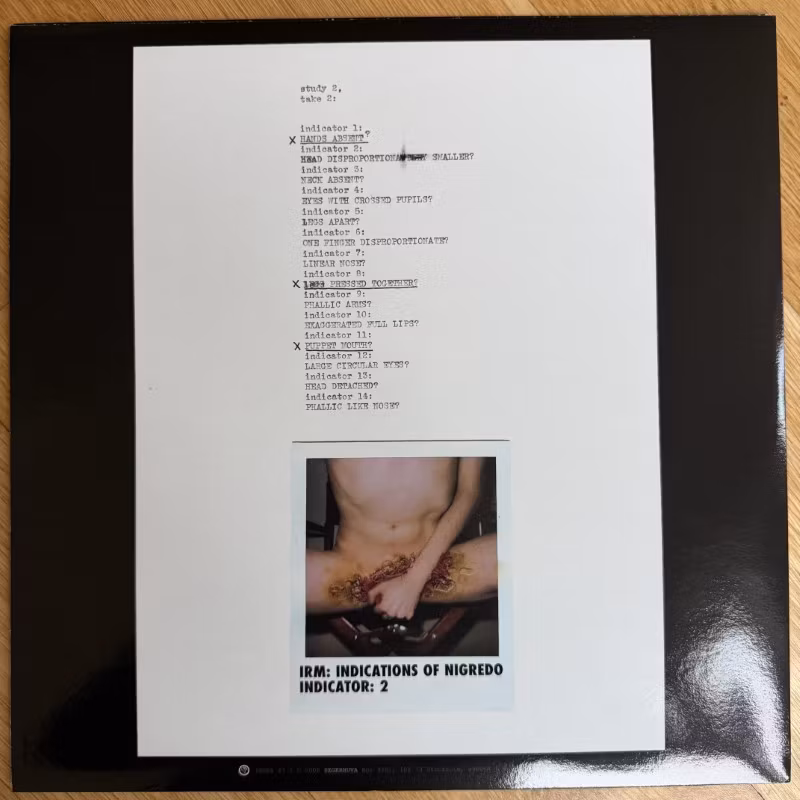 IRM Indications Of Nigredo (Segerhuva - Sweden original) (NM) 12"
