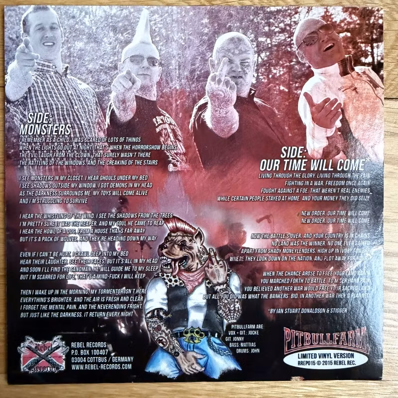 PITBULLFARM Our Time Will Come EP (Purple vinyl) (Rebel - Germany original) (NM/EX) 7"