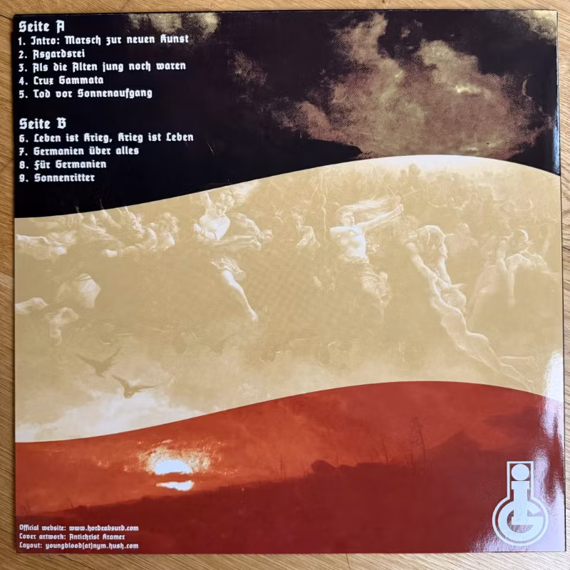 ABSURD Asgardsrei (Green marbled vinyl) (IG Farben - Europe reissue) (NM) LP