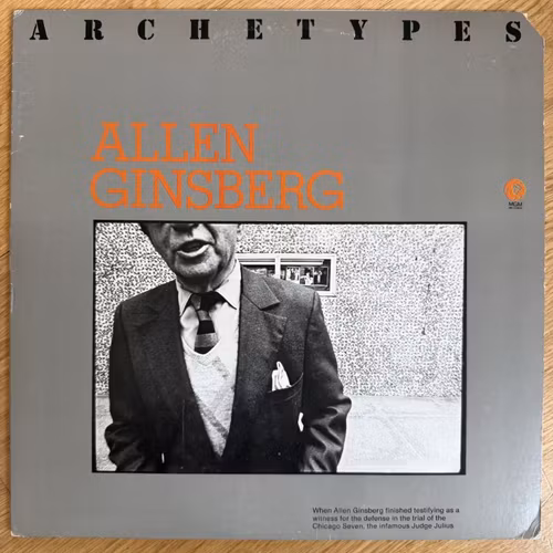 ALLEN GINSBERG Archetypes (MGM - USA 1974 reissue) (VG+) LP