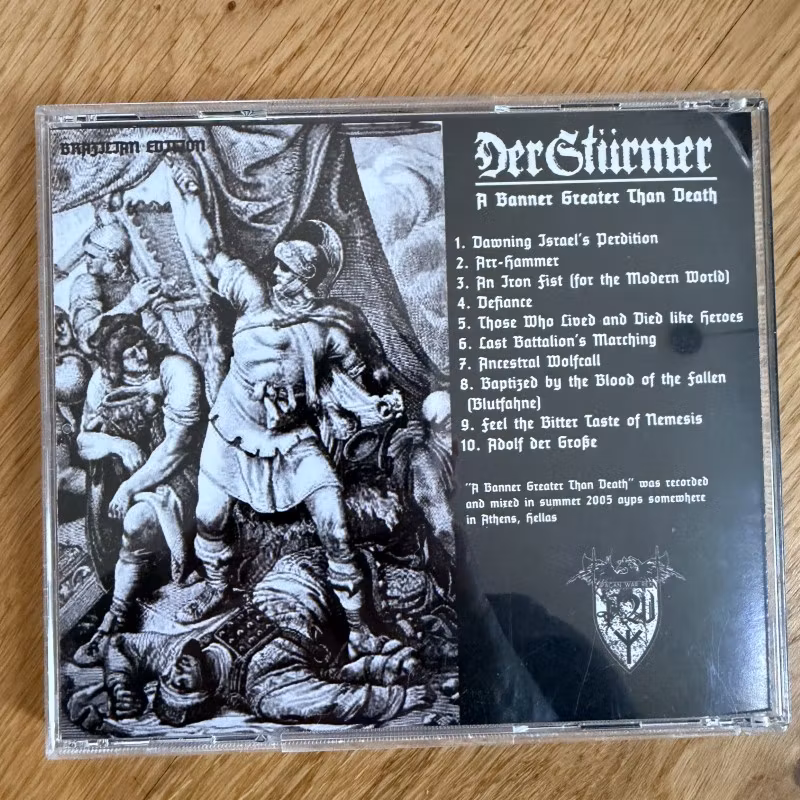 DER STÜRMER A Banner Greater Than Death (Pagan War - Brazil reissue) (NM) CD