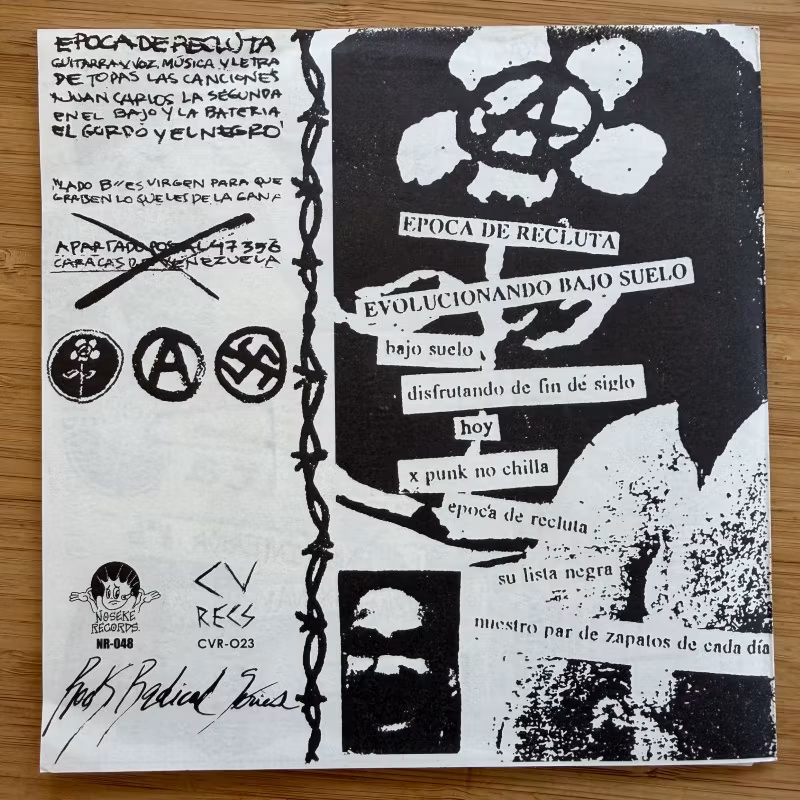 EPOCA DE RECLUTA Evolucionando Bajo Suelo (Noseke - Venezuela reissue) (EX) 7"