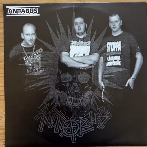 ANTABUS / HELLSHIT Split (Green vinyl) (Mysko Tapes - Sweden original) (EX) 7"