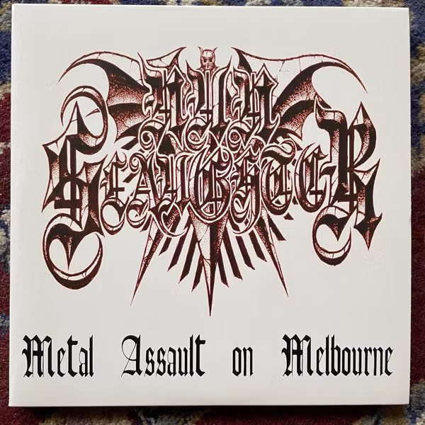 NUNSLAUGHTER Metal Assault On Melbourne (Hells Headbangers - USA original) (NM/EX) 2x7"