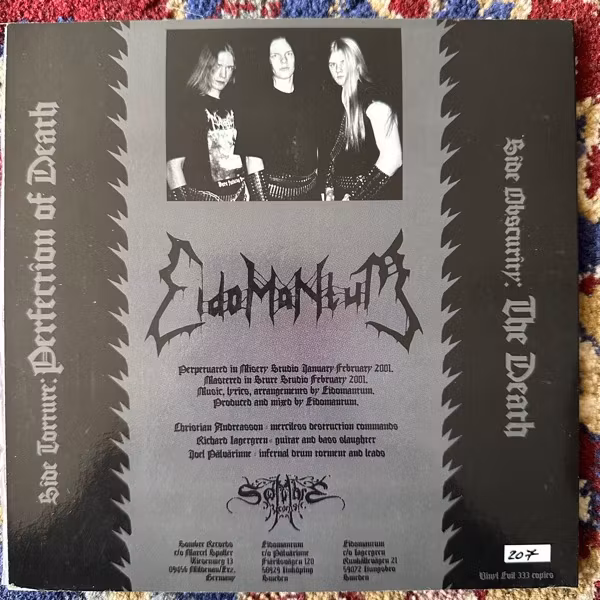 EIDOMANTUM The Death (Sombre - Germany original) (EX) 7"