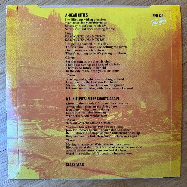 EXPLOITED, the Dead Cities (Secret - UK original) (EX/VG+) 7"