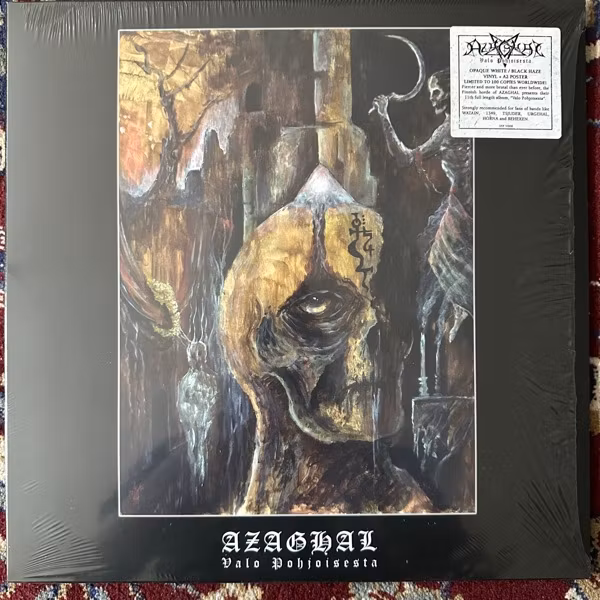 AZAGHAL Valo Pohjoisesta (White/black vinyl) (Immortal Frost - Belgium original) (NM) LP