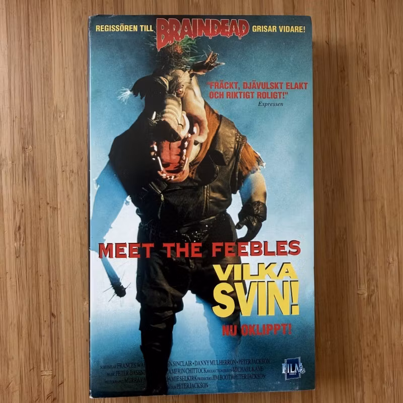 MEET THE FEEBLES / VILKA SVIN (VG+) VHS