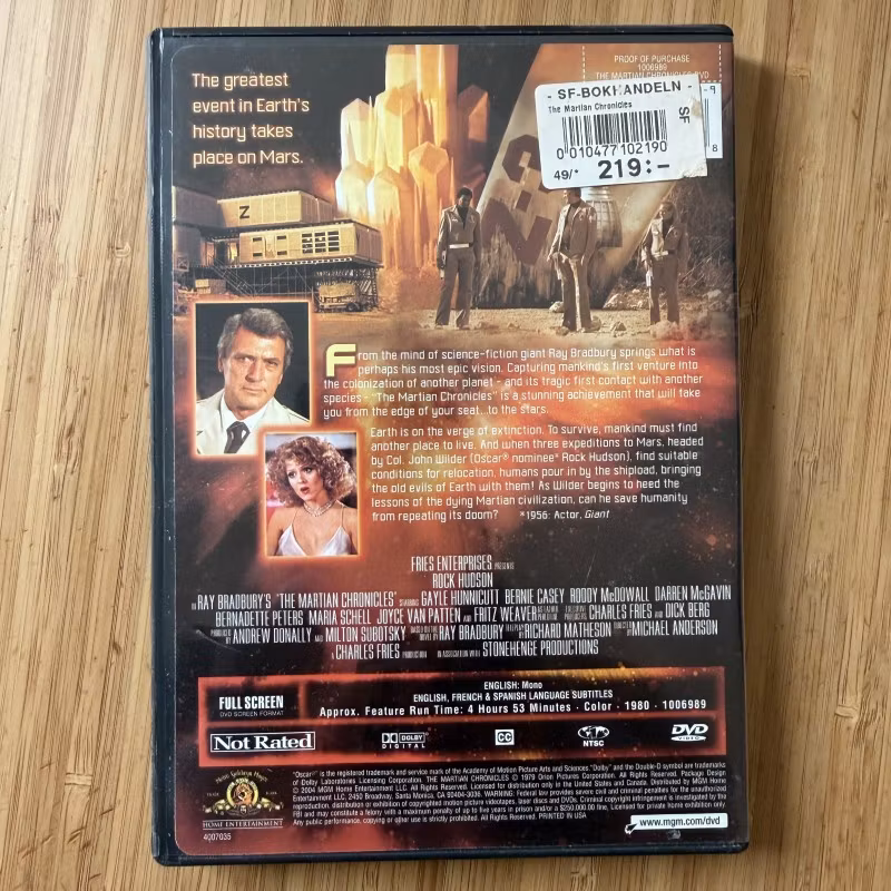 MARTIAN CHRONICLES, the (EX) 2xDVD