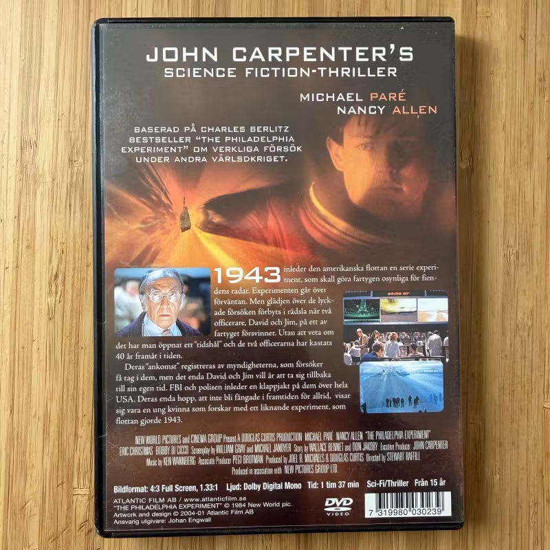 PHILADELPHIA EXPERIMENT, the (EX) DVD