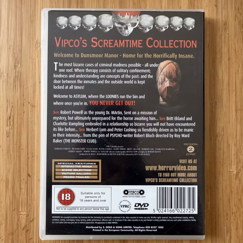 ASYLUM (EX) DVD