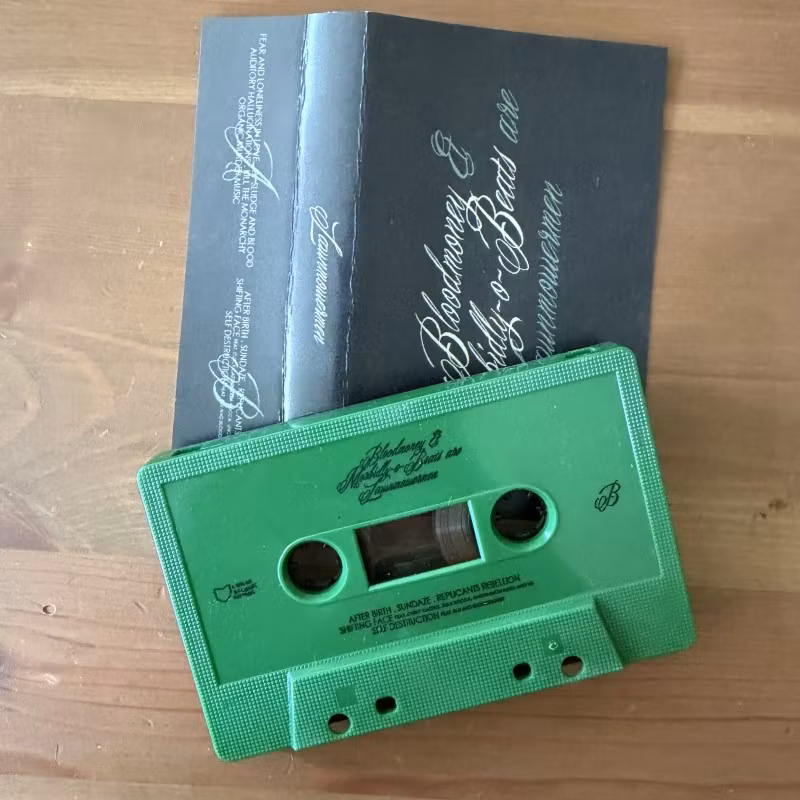 BLOODMONEY & MORBIDLY-O-BEATS ARE LAWNMOWERMEN Lawnmowermen (I Had An Accident - USA original) (NM) TAPE