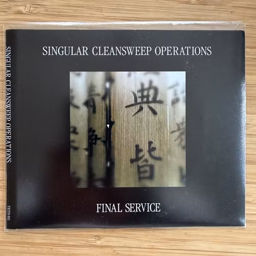 SINGULAR CLEANSWEEP OPERATIONS Final Service (Teito Sound Company – Japan original) (NM) CD