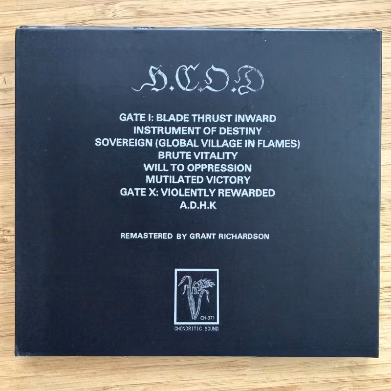 H.C.O.D Instruments Of Destiny (Chondritic Sound – USA reissue) (NM) CD