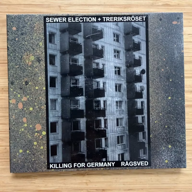 SEWER ELECTION + TRERIKSRÖSET Killing For Germany / Rågsved (White Centipede Noise – Germany original) (NM) CD