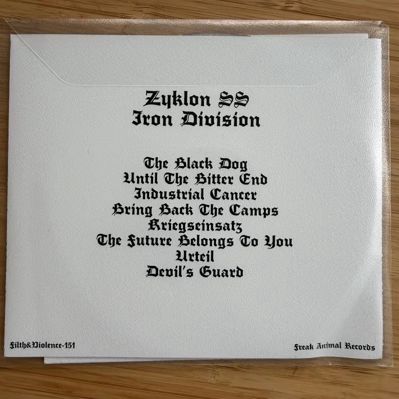 ZYKLON SS Iron Division (Filth and Violence - Finland reissue) (EX) CD