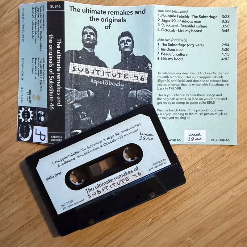 SUBSTITUTE 46 / VARIOUS The Ultimate Remakes And The Originals Of Substitute 46 (Brilliant Sound – Sweden original) (NM) TAPE