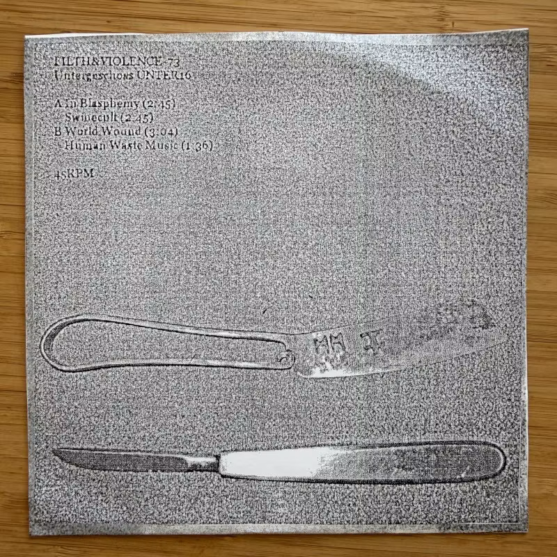 CHAINS OF DEATH COMMAND Human Waste Music (Filth And Violence - Finland original) (EX/NM) 7"